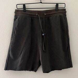 Alphalete Dark Gray Sweatpant Cutoff Shorts Size Medium